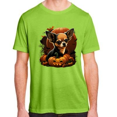 Chihuahua Halloween Costume Scary Pumpkin Witch Ghost Dog Great Gift Adult ChromaSoft Performance T-Shirt