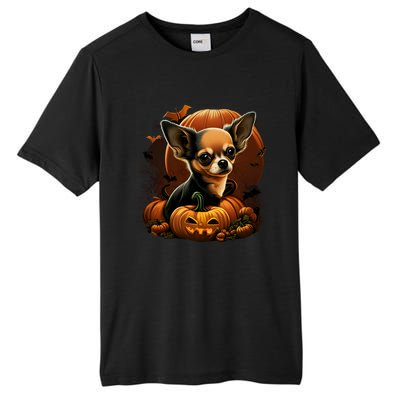 Chihuahua Halloween Costume Scary Pumpkin Witch Ghost Dog Great Gift Tall Fusion ChromaSoft Performance T-Shirt