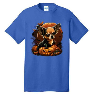 Chihuahua Halloween Costume Scary Pumpkin Witch Ghost Dog Great Gift Tall T-Shirt