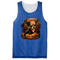 Chihuahua Halloween Costume Scary Pumpkin Witch Ghost Dog Great Gift Mesh Reversible Basketball Jersey Tank