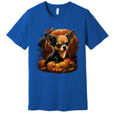 Chihuahua Halloween Costume Scary Pumpkin Witch Ghost Dog Great Gift Premium T-Shirt