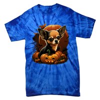 Chihuahua Halloween Costume Scary Pumpkin Witch Ghost Dog Great Gift Tie-Dye T-Shirt