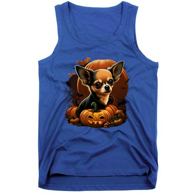 Chihuahua Halloween Costume Scary Pumpkin Witch Ghost Dog Great Gift Tank Top