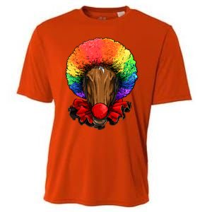 Clown Horse Carnival Circus Staff Farmer Horse Lover Cow Cool Gift Cooling Performance Crew T-Shirt