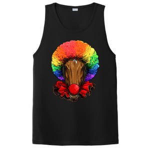 Clown Horse Carnival Circus Staff Farmer Horse Lover Cow Cool Gift PosiCharge Competitor Tank