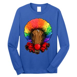 Clown Horse Carnival Circus Staff Farmer Horse Lover Cow Cool Gift Long Sleeve Shirt