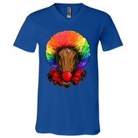 Clown Horse Carnival Circus Staff Farmer Horse Lover Cow Cool Gift V-Neck T-Shirt