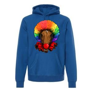 Clown Horse Carnival Circus Staff Farmer Horse Lover Cow Cool Gift Premium Hoodie