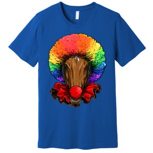 Clown Horse Carnival Circus Staff Farmer Horse Lover Cow Cool Gift Premium T-Shirt