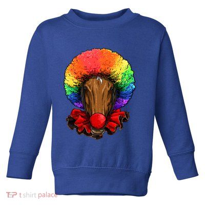 Clown Horse Carnival Circus Staff Farmer Horse Lover Cow Cool Gift Toddler Sweatshirt