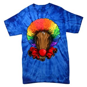 Clown Horse Carnival Circus Staff Farmer Horse Lover Cow Cool Gift Tie-Dye T-Shirt