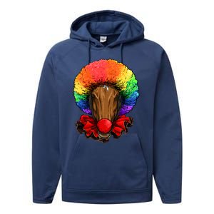 Clown Horse Carnival Circus Staff Farmer Horse Lover Cow Cool Gift Performance Fleece Hoodie