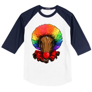 Clown Horse Carnival Circus Staff Farmer Horse Lover Cow Cool Gift Baseball Sleeve Shirt