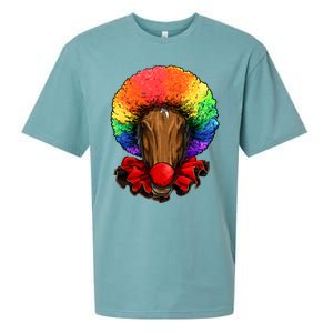 Clown Horse Carnival Circus Staff Farmer Horse Lover Cow Cool Gift Sueded Cloud Jersey T-Shirt