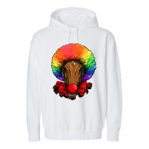 Clown Horse Carnival Circus Staff Farmer Horse Lover Cow Cool Gift Garment-Dyed Fleece Hoodie