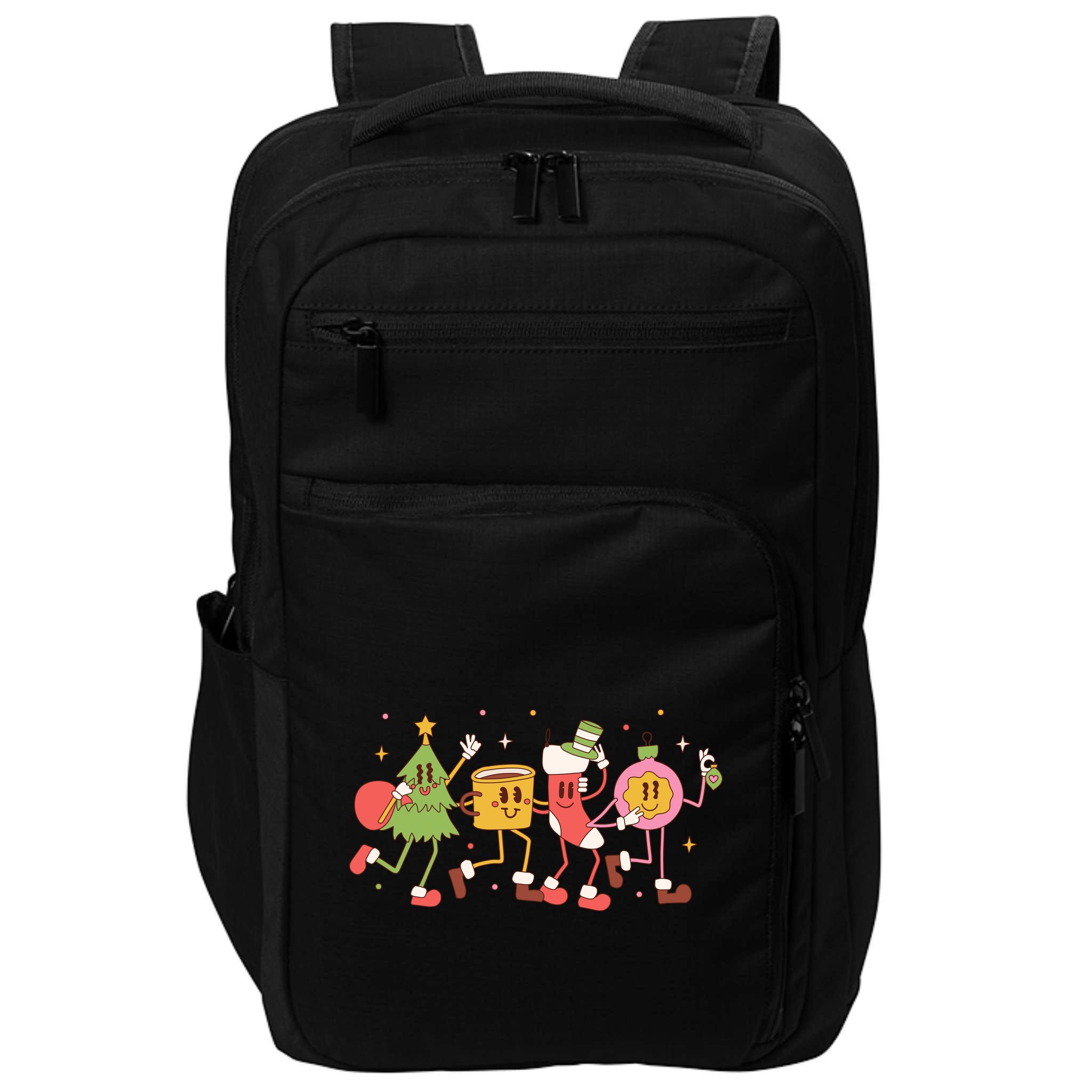Christmas Holiday Celebration Retro Impact Tech Backpack