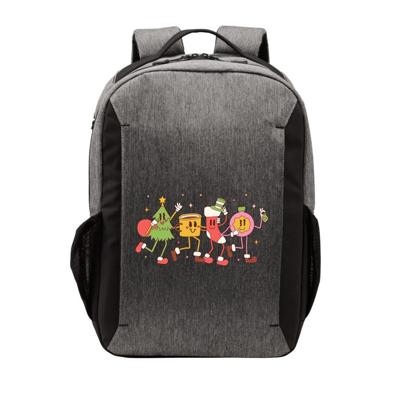 Christmas Holiday Celebration Retro Vector Backpack