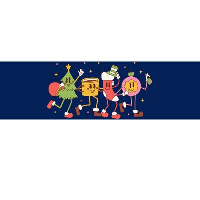 Christmas Holiday Celebration Retro Bumper Sticker