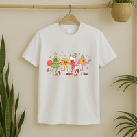 Christmas Holiday Celebration Retro T-Shirt
