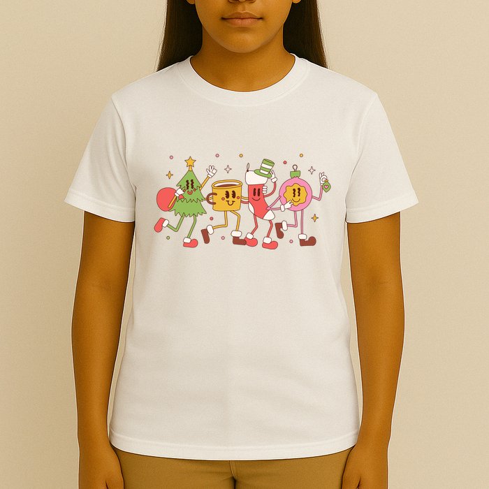 Christmas Holiday Celebration Retro T-Shirt