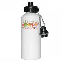 Christmas Holiday Celebration Retro Aluminum Water Bottle