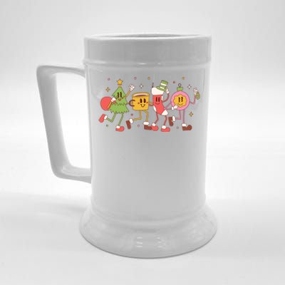 Christmas Holiday Celebration Retro Beer Stein