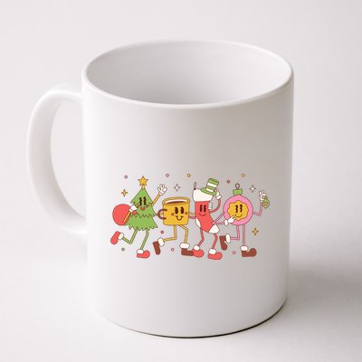 Christmas Holiday Celebration Retro Coffee Mug