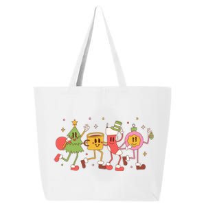 Christmas Holiday Celebration Retro 25L Jumbo Tote