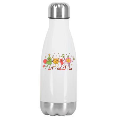 Christmas Holiday Celebration Retro Stainless Steel Insulated Water Bottle