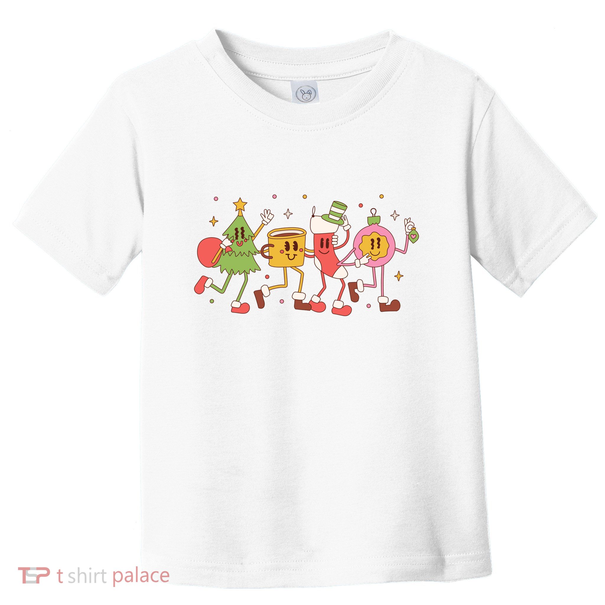 Christmas Holiday Celebration Retro Toddler T-Shirt