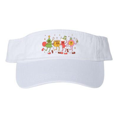 Christmas Holiday Celebration Retro Valucap Bio-Washed Visor