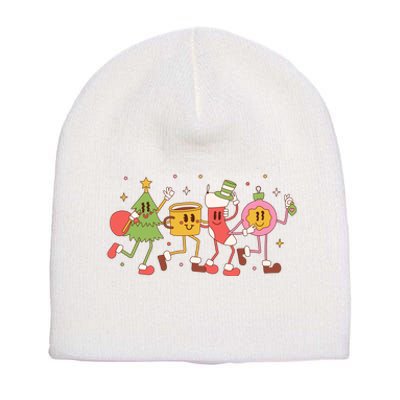 Christmas Holiday Celebration Retro Short Acrylic Beanie