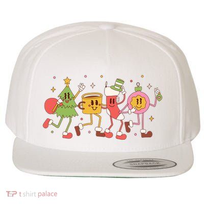 Christmas Holiday Celebration Retro Wool Snapback Cap