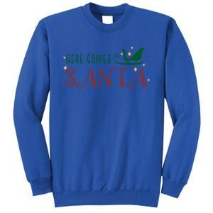 Cute Here Comes Santa Claus Sleigh Christmas Holiday Season Gift Sweatshirt