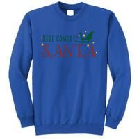 Cute Here Comes Santa Claus Sleigh Christmas Holiday Season Gift Sweatshirt