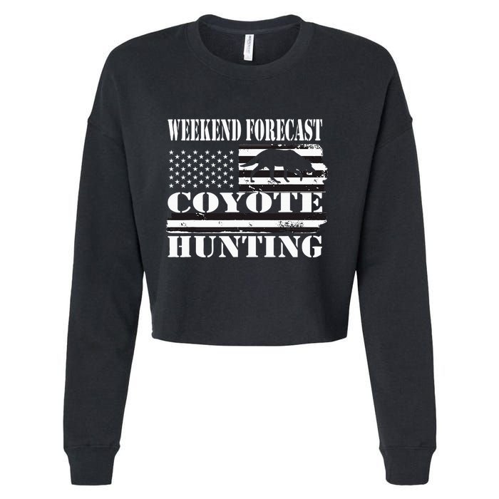 Coyote Hunting Cropped Pullover Crew