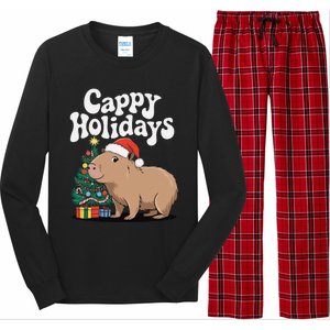 Cappy Holidays Capybara Christmas Long Sleeve Pajama Set