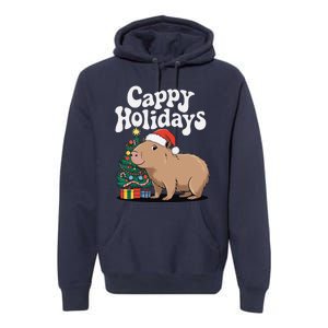 Cappy Holidays Capybara Christmas Premium Hoodie