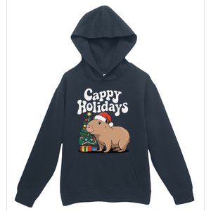 Cappy Holidays Capybara Christmas Urban Pullover Hoodie