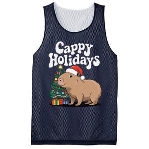 Cappy Holidays Capybara Christmas Mesh Reversible Basketball Jersey Tank