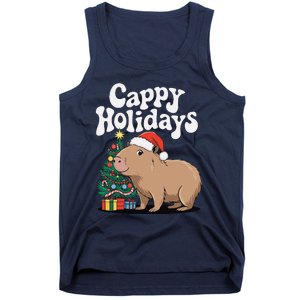 Cappy Holidays Capybara Christmas Tank Top