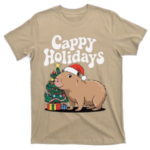 Cappy Holidays Capybara Christmas T-Shirt