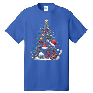 Christmas Hockey Cool Gift Tall T-Shirt