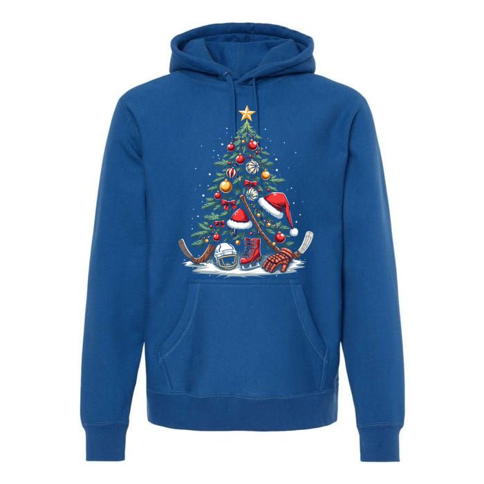 Christmas Hockey Cool Gift Premium Hoodie