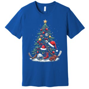 Christmas Hockey Cool Gift Premium T-Shirt