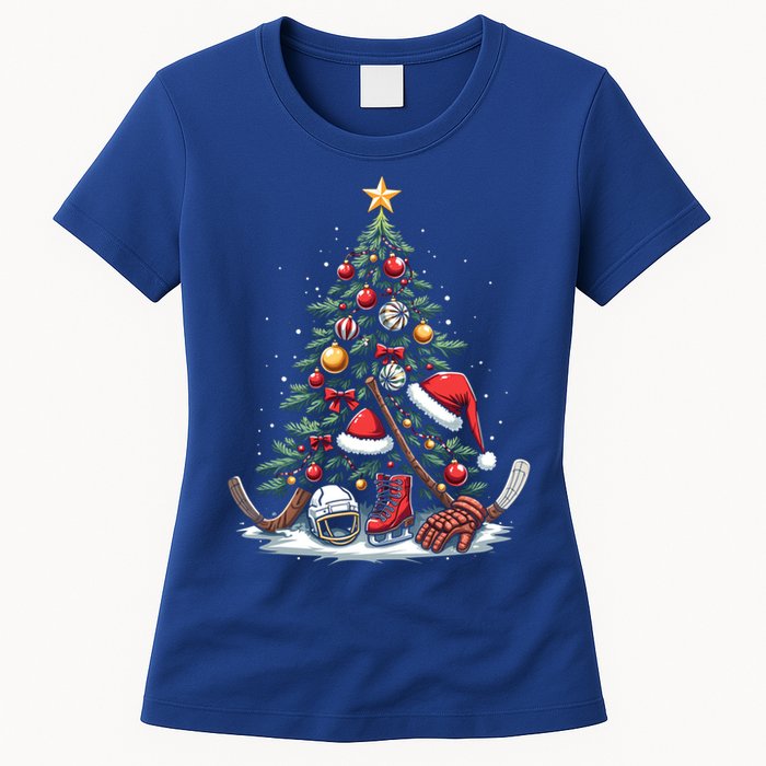 Christmas Hockey Cool Gift Women's T-Shirt