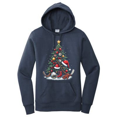 Christmas Hockey Cool Gift Women's Pullover Hoodie