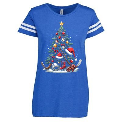 Christmas Hockey Cool Gift Enza Ladies Jersey Football T-Shirt