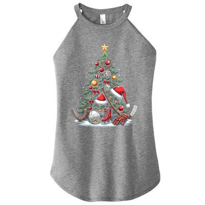 Christmas Hockey Cool Gift Women's Perfect Tri Rocker Tank