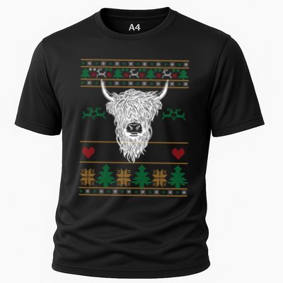 Cool Highland Cow Ugly Christmas Sweater Funny Animal Lover Meaningful Gift Performance Shirt